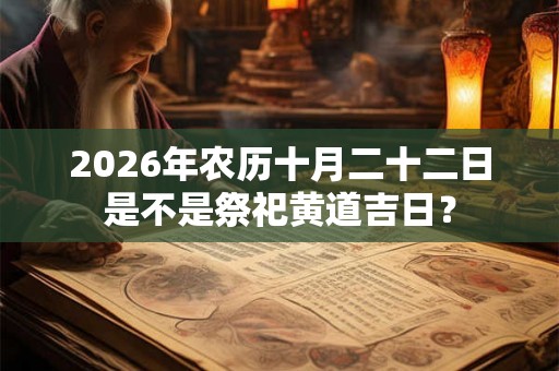 2026年农历十月二十二日是不是祭祀黄道吉日？