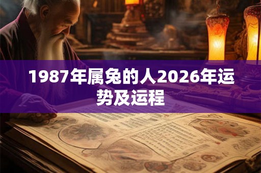 1987年属兔的人2026年运势及运程