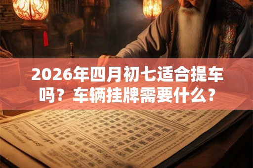 2026年四月初七适合提车吗？车辆挂牌需要什么？