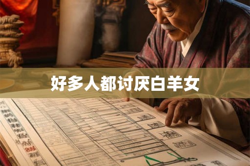 好多人都讨厌白羊女 好多人都讨厌白羊女