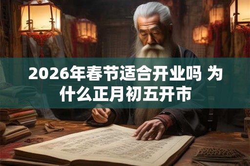 2026年春节适合开业吗 为什么正月初五开市