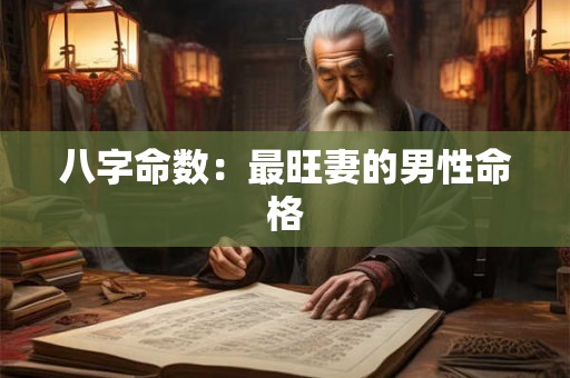 八字命数：最旺妻的男性命格