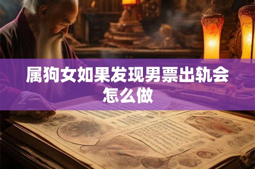 属狗女如果发现男票出轨会怎么做 属狗女如果发现男票出轨会怎么做