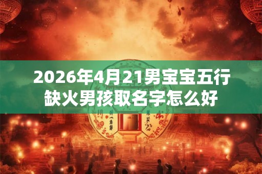 2026年4月21男宝宝五行缺火男孩取名字怎么好