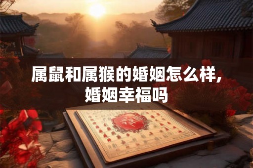属鼠和属猴的婚姻怎么样,婚姻幸福吗