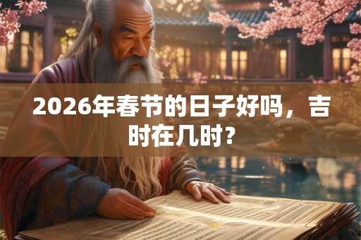 2026年春节的日子好吗，吉时在几时？