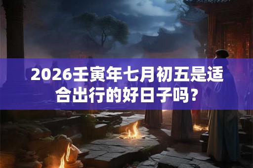 2026壬寅年七月初五是适合出行的好日子吗？