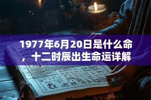 1977年6月20日是什么命，十二时辰出生命运详解