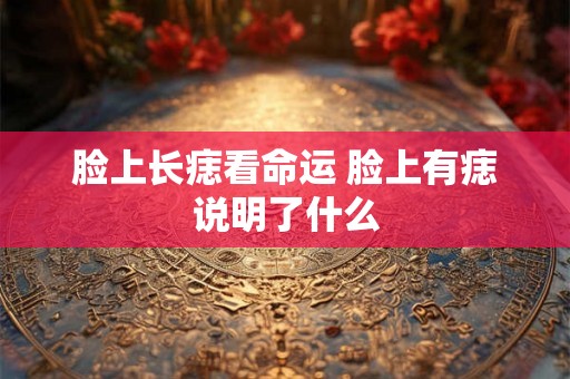 脸上长痣看命运 脸上有痣说明了什么 脸上长痣看命运 脸上有痣说明了什么