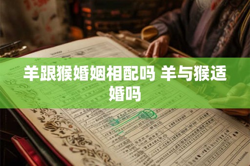 羊跟猴婚姻相配吗 羊与猴适婚吗 羊跟猴婚姻相配吗 羊与猴适婚吗