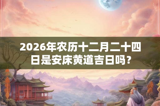 2026年农历十二月二十四日是安床黄道吉日吗? 2026年农历十二月二十四日是安床黄道吉日吗?