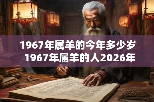 1967年属羊的今年多少岁  1967年属羊的人2026年运势
