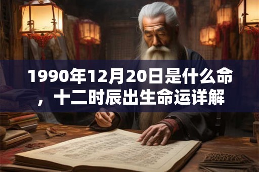 1990年12月20日是什么命，十二时辰出生命运详解