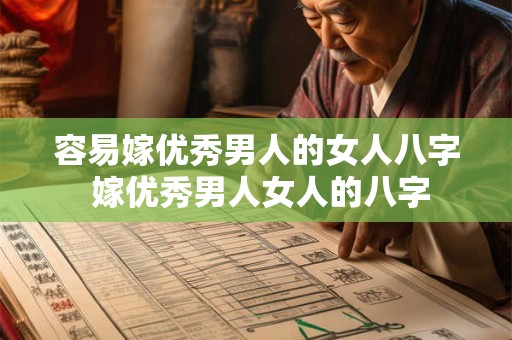 容易嫁优秀男人的女人八字 嫁优秀男人女人的八字