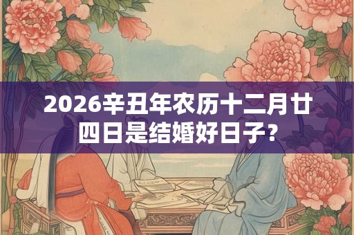 2026辛丑年农历十二月廿四日是结婚好日子？