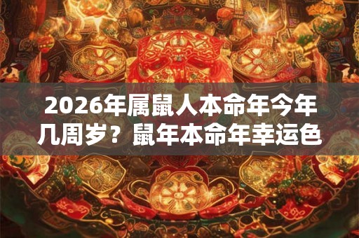 2026年属鼠人本命年今年几周岁？鼠年本命年幸运色是什么？