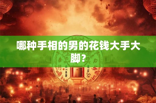 哪种手相的男的花钱大手大脚? 哪种手相的男的花钱大手大脚?