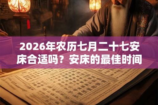 2026年农历七月二十七安床合适吗?安床的最佳时间? 2026年农历七月二十七安床合适吗?安床的最佳时间?