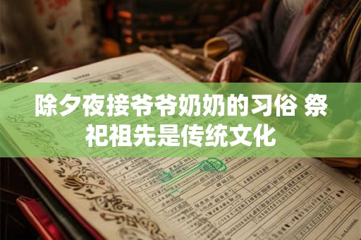 除夕夜接爷爷奶奶的习俗 祭祀祖先是传统文化