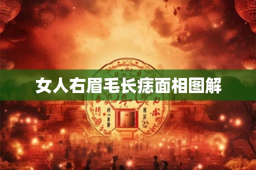 女人右眉毛长痣面相图解