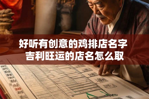 好听有创意的鸡排店名字 吉利旺运的店名怎么取