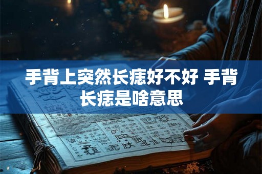 手背上突然长痣好不好 手背长痣是啥意思