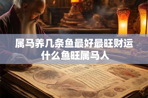 属马养几条鱼最好最旺财运 什么鱼旺属马人