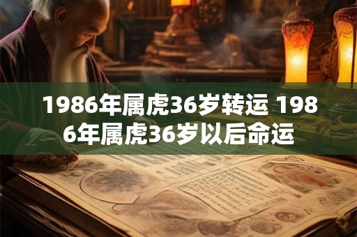 1986年属虎36岁转运 1986年属虎36岁以后命运