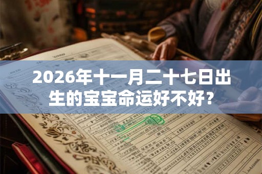 2026年十一月二十七日出生的宝宝命运好不好？