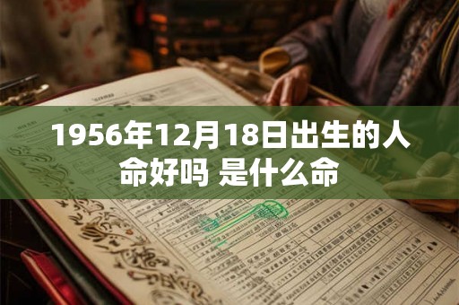 1956年12月18日出生的人命好吗 是什么命