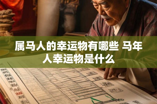 属马人的幸运物有哪些 马年人幸运物是什么