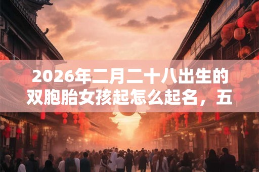 2026年二月二十八出生的双胞胎女孩起怎么起名,五行属什么 2026年二月二十八出生的双胞胎女孩起怎么起名,五行属什么