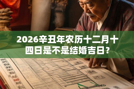 2026辛丑年农历十二月十四日是不是结婚吉日？
