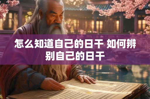 怎么知道自己的日干 如何辨别自己的日干 怎么知道自己的日干 如何辨别自己的日干