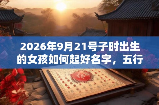 2026年9月21号子时出生的女孩如何起好名字，五行属什么