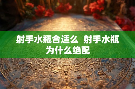 射手水瓶合适么  射手水瓶为什么绝配