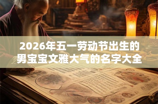 2026年五一劳动节出生的男宝宝文雅大气的名字大全