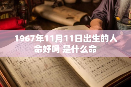 1967年11月11日出生的人命好吗 是什么命