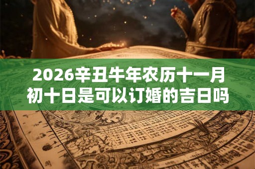 2026辛丑牛年农历十一月初十日是可以订婚的吉日吗？