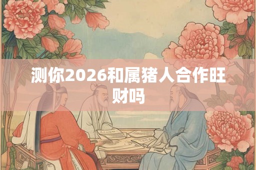 测你2026和属猪人合作旺财吗