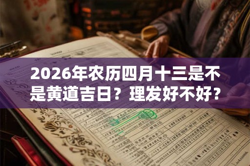 2026年农历四月十三是不是黄道吉日？理发好不好？