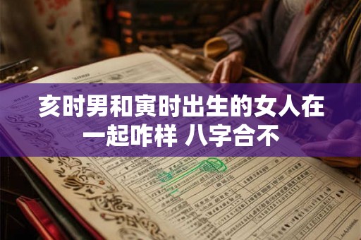 亥时男和寅时出生的女人在一起咋样 八字合不