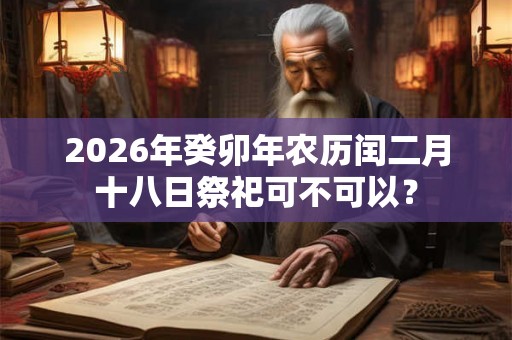 2026年癸卯年农历闰二月十八日祭祀可不可以? 2026年癸卯年农历闰二月十八日祭祀可不可以?