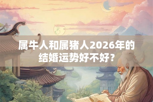 属牛人和属猪人2026年的结婚运势好不好？