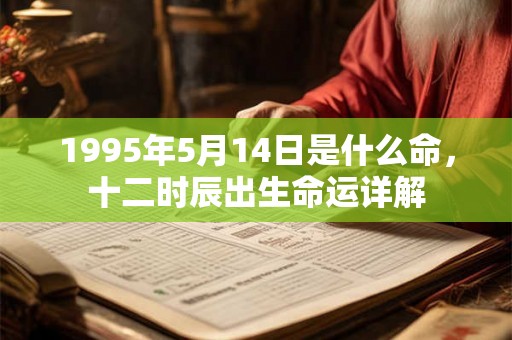 1995年5月14日是什么命,十二时辰出生命运详解 1995年5月14日是什么命,十二时辰出生命运详解