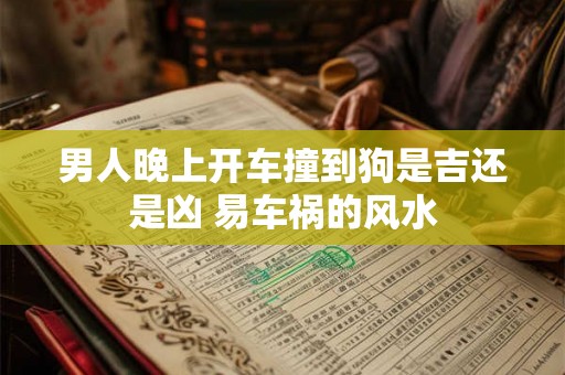 男人晚上开车撞到狗是吉还是凶 易车祸的风水