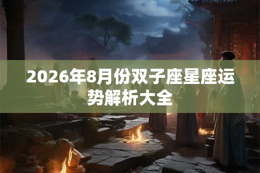 2026年8月份双子座星座运势解析大全