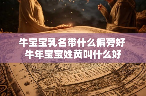 牛宝宝乳名带什么偏旁好 牛年宝宝姓黄叫什么好