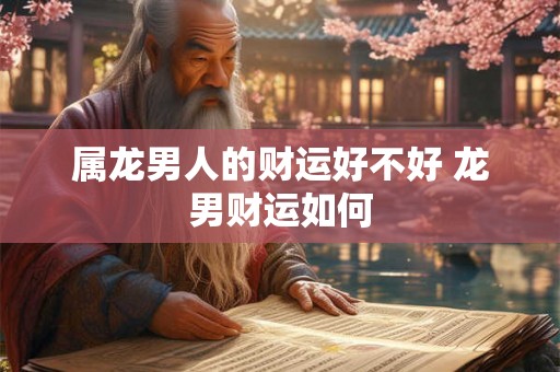属龙男人的财运好不好 龙男财运如何