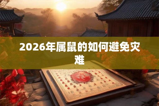 2026年属鼠的如何避免灾难